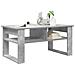 Tavolino da salotto Grigio cemento 96 x 54 x 44 cm - Foto miniatura 3