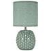 Lampada Da Tavolo Vkh99-blu-ceramica-14x14x27 Cm - Foto miniatura 1