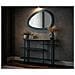 Tavolo Consolle Vkh1104-beige-metallo-118x34x82 Cm - Foto miniatura 8