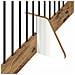 Cancello per cani con supporti 2 pcs Legno antico 100 x 100 cm - Foto miniatura 7