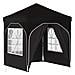 Tenda per feste a pop-up 192 x 192 x 245 cm Nero - Foto miniatura 1