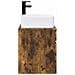 Mobile lavabo da parete Rovere Fumo 49 x 41 x 63 cm - Foto miniatura 2
