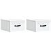 Mobiletto da notte a muro 2 pcs Bianco 34,5 x 33 x 20 cm - Foto miniatura 1