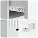 Mobiletto da notte a muro 2 pcs Bianco 34,5 x 33 x 20 cm - Foto miniatura 8