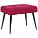 Panchina con bottoni imbottiti Rosso Vino 60 x 40 x 45 cm - Foto miniatura 1