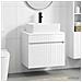 Set di mobili per il bagno Bianco Lucido Legno ingegnerizzato - Foto miniatura 5