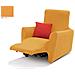 Copripoltrona Reclinabile Easy Long Sofa Cover In Tinta Unita Poltrona Oro 110 - Foto miniatura 1