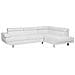 Divano Angolare Moderno In Pelle Sintetica Bianca Norrea - Foto miniatura 7