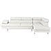 Divano Angolare Moderno In Pelle Sintetica Bianca Norrea - Foto miniatura 16