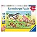 RVB07590 Puzzle 2 x 12 pezzi - Famiglie Animali - Foto miniatura 1