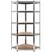 Questa mensola angolare è la scelta ideale sia per lo stoccaggio residenziale che per quello commerciale, e offre un ampio spazio dove tenere tutto in ordine. Materiale robusto: Lo scaffale portaoggetti è costituito da un telaio in acciaio e tavole in legno multistrato. I telai in acciaio garantiscono robustezza e stabilità, mentre il legno ingegnerizzato offre forza, stabilità, e resistenza all'umidità. Forte capacità di carico: Grazie allo spessore del materiale, alle barre - Foto miniatura 1