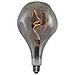 Lampadina Maxi Curved Bumped, Decorativa, Con Filamento A Spirale, Fumo In Vetro, 16,5 X 16,5 X 30 Cm, 1 X E27, 5w, 150lm, 2000k, 240v - Foto miniatura 1