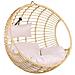 Poltrona Sospesa In Rattan Beige Con Piedistallo Aspio - Foto miniatura 8
