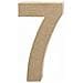 Creativ - Numero 7 In Cartapesta, 20 Cm - Foto miniatura 1
