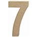 Creativ - Numero 7 In Cartapesta, 20 Cm - Foto miniatura 2