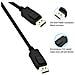 Displayport A Displayport 1.8m Cavo Dp A Dp Maschio A Maschio Cavo Placcati In Oro Cavo Supporti 4k 60hz 2k 144hz Compatibile Per Lenovo Dell Hp Asus E Altro - Foto miniatura 2