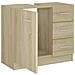 Mobile Sottolavabo Rovere Sonoma 63x30x54 cm Legno Multistrato - Foto miniatura 3