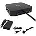 Docking Station Universale 4K per Laptop 2x USB-C 3.2 / HDMI / DisplayPort Nero + Power Delivery 65W + Caricabatterie Universale 77 W - Foto miniatura 1