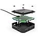 Docking Station Universale 4K per Laptop 2x USB-C 3.2 / HDMI / DisplayPort Nero + Power Delivery 65W + Caricabatterie Universale 77 W - Foto miniatura 3