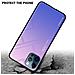 Custodia Compatibile Con Apple Iphone 12 Pro Max In Rosa - Blu - Coperchio Protettivo Bicolore In Vetro Temperato E Silicone Tpu - Foto miniatura 4