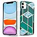 Custodia Compatibile Con Apple Iphone 11 (xi) In Marmo Oro Bianco Verde Scuro No. 6 - Coperchio Protettivo In Silicone Tpu Con Motivo A Mosaico - Foto miniatura 1