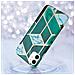 Custodia Compatibile Con Apple Iphone 11 (xi) In Marmo Oro Bianco Verde Scuro No. 6 - Coperchio Protettivo In Silicone Tpu Con Motivo A Mosaico - Foto miniatura 4