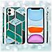 Custodia Compatibile Con Apple Iphone 11 (xi) In Marmo Oro Bianco Verde Scuro No. 6 - Coperchio Protettivo In Silicone Tpu Con Motivo A Mosaico - Foto miniatura 6