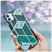 Custodia Compatibile Con Apple Iphone 11 (xi) In Marmo Oro Bianco Verde Scuro No. 6 - Coperchio Protettivo In Silicone Tpu Con Motivo A Mosaico - Foto miniatura 7