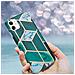 Custodia Compatibile Con Apple Iphone 11 (xi) In Marmo Oro Bianco Verde Scuro No. 6 - Coperchio Protettivo In Silicone Tpu Con Motivo A Mosaico - Foto miniatura 8