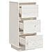 Credenza Bianca 32x34x75 Cm In Legno Massello Di Pino - Foto miniatura 2