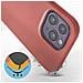 Cover Per Iphone 14 Pro Max In Silicone Semi-rigido Soft-touch Rosa Cipria - Foto miniatura 5