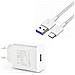 Caricabatterie Originale Da Casa Supercharge Hw-100400e00 40w + Cavo Type C White Bulk - Foto miniatura 2