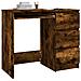 Scrivania Rovere Fumo 90x45x76 Cm In Legno Multistrato - Foto miniatura 4