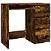 Scrivania Rovere Fumo 90x45x76 Cm In Legno Multistrato - Foto miniatura 1