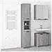 Armadietto Bagno Grigio Sonoma 32x34x188,5 cm Legno Multistrato - Foto miniatura 1