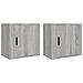 Comodini A Muro 2 Pz Grigio Sonoma 50x30x47 Cm - Foto miniatura 2