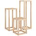 Set Supporti per Piante 3 pz in Legno Massello di Pino - Foto miniatura 2