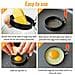 Anello Per Uova E Stampo Per Frittata Confezione Da 4 Pezzi Acciaio Inossidabile / Silicone - Foto miniatura 5