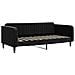 Divano Letto Con Materasso Nero 90x190 Cm In Velluto - Foto miniatura 7