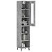 Credenza Grigio Cemento 34,5x34x180 Cm In Legno Multistrato - Foto miniatura 3