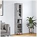 Credenza Grigio Cemento 34,5x34x180 Cm In Legno Multistrato - Foto miniatura 1