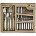 Set Di Posate Rustic 24 Pezzi Bicolore Metallo - Foto miniatura 2