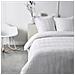 Completo Letto - 240 X 260 Cm - Raso Di Cotone 100% - Gesso - Foto miniatura 1