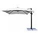 Ombrellone 3x4 Mt Con Struttura In Alluminio E Pannello Solare Con Luci Led Lumus - Darkgray - Foto miniatura 1