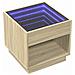 Comodino Con Led Infinity Rovere Sonoma 50x50x50 Cm - Foto miniatura 3