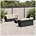 Set Divani da Giardino con Cuscini 7pz Nero Polyrattan - Foto miniatura 6