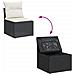 Set Divani da Giardino con Cuscini 7pz Nero Polyrattan - Foto miniatura 7