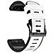 Cinturino In Silicone Per Garmin Fenix 8/7x / 6x / 5x White 26mm - Foto miniatura 1