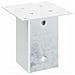 Basi per Pali Quadrate 12 pz Argento 91x91 mm Acciaio Zincato - Foto miniatura 6