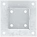 Basi per Pali Quadrate 12 pz Argento 91x91 mm Acciaio Zincato - Foto miniatura 8